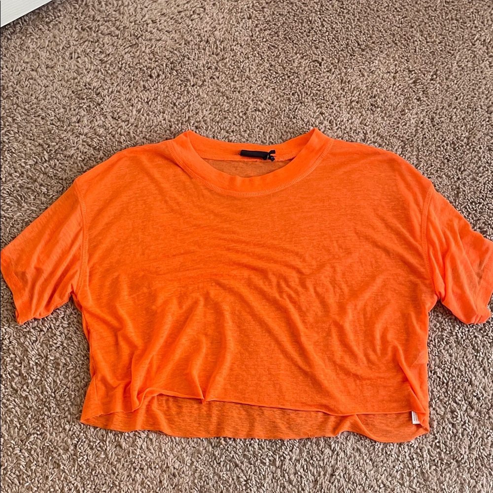 Urban Outfitters Bright Orange Crop Top